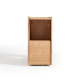 Linspire Cubby Sintered Stone Top Side Table with Castors, 30x70x62cm, Natural