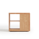 Linspire Cubby Sintered Stone Top Side Table with Castors, 30x70x62cm, Natural