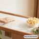 Linspire Cubby Sintered Stone Top Side Table with Castors, 30x70x62cm, Natural
