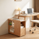 Linspire Cubby Sintered Stone Top Side Table with Castors, 30x70x62cm, Natural