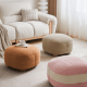 Linspire Tassel Corduroy Ottoman, Beige