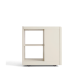 Linspire Cubby Sintered Stone Top Side Table with Castors, 30x63x63cm, Off-White
