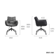 Linspire Astra Chenille Office Chair, Grey