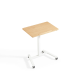 Linspire Islet Height Adjustable Pneumatic Side Table with Castors, Natural & White