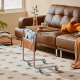 Linspire Trend Rolling Side Table with Storage, Brown