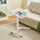 Linspire Islet Height Adjustable Pneumatic Side Table with Castors, White