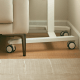Linspire Islet Height Adjustable Pneumatic Side Table with Castors, White