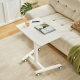 Linspire Islet Height Adjustable Pneumatic Side Table with Castors, White