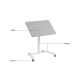 Linspire Islet Height Adjustable Pneumatic Side Table with Castors, White