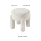 Linspire Tassel Corduroy Stool, White