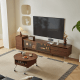 Linspire Ursula Entertainment Unit with Sliding Glass Doors, 2m