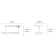 Linspire Ascend 2PCS Standing Desk Set, 140cm, Natural