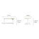Linspire Ascend 2PCS Standing Desk Set, 120cm, Natural