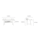 Linspire Rhapsody 2PCS Office Desk Set, 160cm