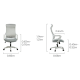 Linspire Ascend 2PCS Standing Desk Set, 120cm, White