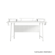 Linspire Rhapsody 2PCS Office Desk Set, 140cm