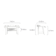 Linspire Rhapsody 2PCS Office Desk Set, 140cm