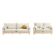 Linspire Moss 2PCS Sofa Set, 3+2 Seater, Neutral White