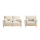 Linspire Moss 2PCS Sofa Set, 2+1 Seater, Neutral White