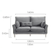 Linspire Moss 2PCS Sofa Set, 2+1 Seater, Neutral White