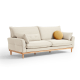Linspire Moss 2PCS Sofa Set, 3+1 Seater, Neutral White