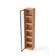 Linspire Ventus Bookcase with Glass Door, Small