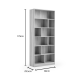 Linspire Noble Bookcase, Natural, 80x29x179cm