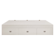 Linspire Royale Bed Base with Storage Drawers, 150x190cm, White