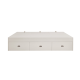 Linspire Royale Short Queen Bed Frame with Storage Headboard, White