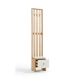 Linspire Miro Room Divider, Natural & White