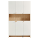 Linspire Miro Shoe Cabinet, 1.2M, Natural & White