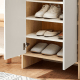 Linspire Miro Shoe Cabinet, Small, Natural & White