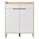 Linspire Miro Shoe Cabinet, Large, Natural & White