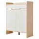 Linspire Miro Shoe Cabinet, Large, Natural & White