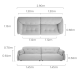 Linspire Serenity 4-Seater Sofa, Smoky Grey