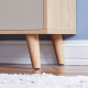 Linspire Juniper Storage Cabinet, Grey, White & Natural