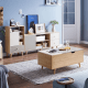 Linspire Juniper Storage Cabinet, Grey, White & Natural
