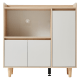 Linspire Juniper Sideboard, Large, Natural & White