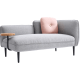 Linspire Flux 2-Seater Sofa with Sidetable, Left Armrest, Mist