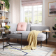 Linspire Flux 2-Seater Sofa with Sidetable, Right Armrest, Mist