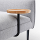 Linspire Flux 2-Seater Sofa with Sidetable, Right Armrest, Mist