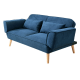 Linspire Fusion 2 Seater Sofa Bed, Blue