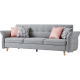 Linspire Monet 3.5-Seater Sofa Bed, Light Grey