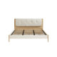 Linspire Evelyn Wooden Super King Bed Frame, Ivory