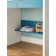 Linspire Sprout Kids Desk with Storage Shelf, Blue