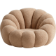 Linspire Lotus Boucle Armchair with Ottoman, Toffee