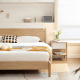 Linspire Evelyn Bedside Table, Natural & White