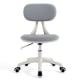 Linspire Slate Dual Study Desks & 2 Chairs Set, Grey & White & Yellow