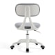 Linspire Slate Dual Study Desks and 2 Chairs Set, Grey & White & Yellow
