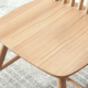 Linspire Ventus Solid Wood Dining Chairs, Natural, Set of 2